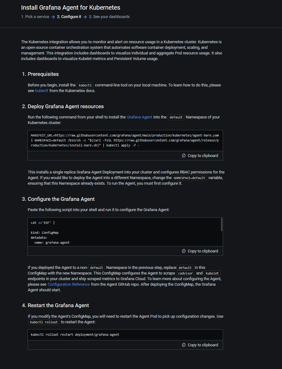 fig 03 configure Kubernetes service